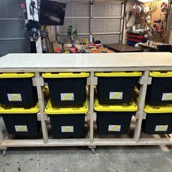 Custom Tote Bin Storage Rack