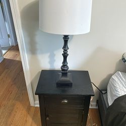 Nightstand + Lamp