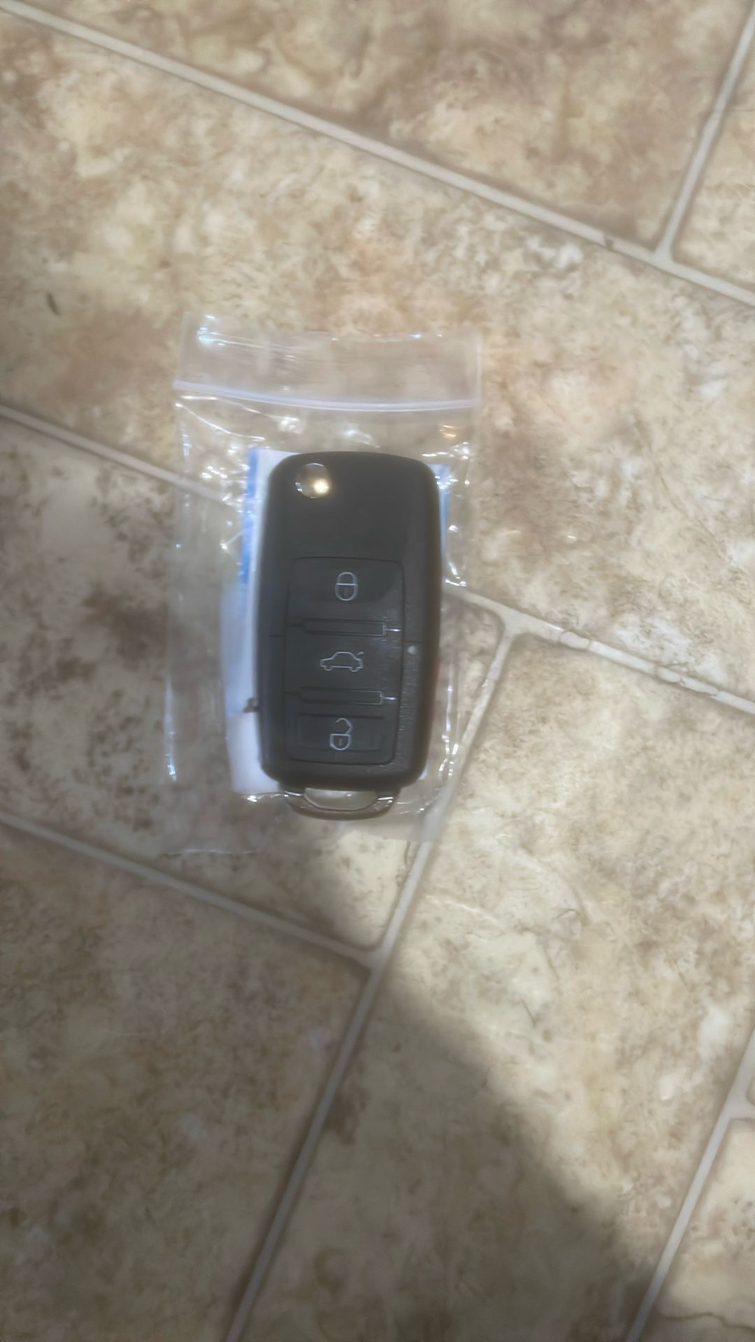 New Uncut VW Key fob Replacement 