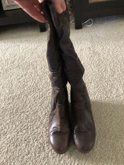Brown boots size 10
