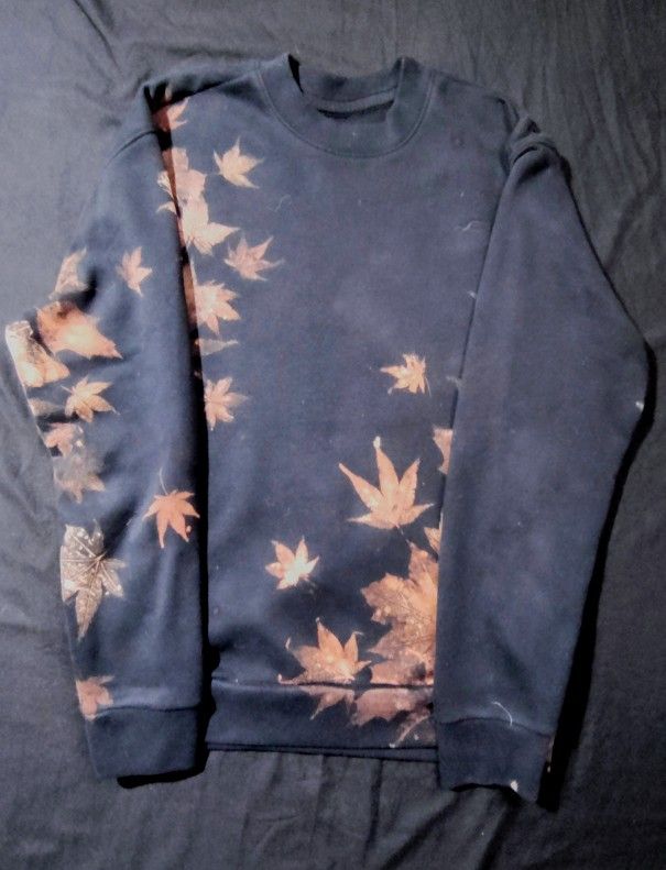 Bleached Leaf Print Hollister Hoodie