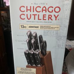 Chicago Cutlery 13pc Armitage With wooden block And Scissors 
