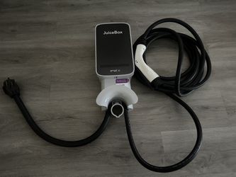 JuiceBox Enel X Electric Vehicle (EV) charging station, a Level 2 smart charger designed for home us
