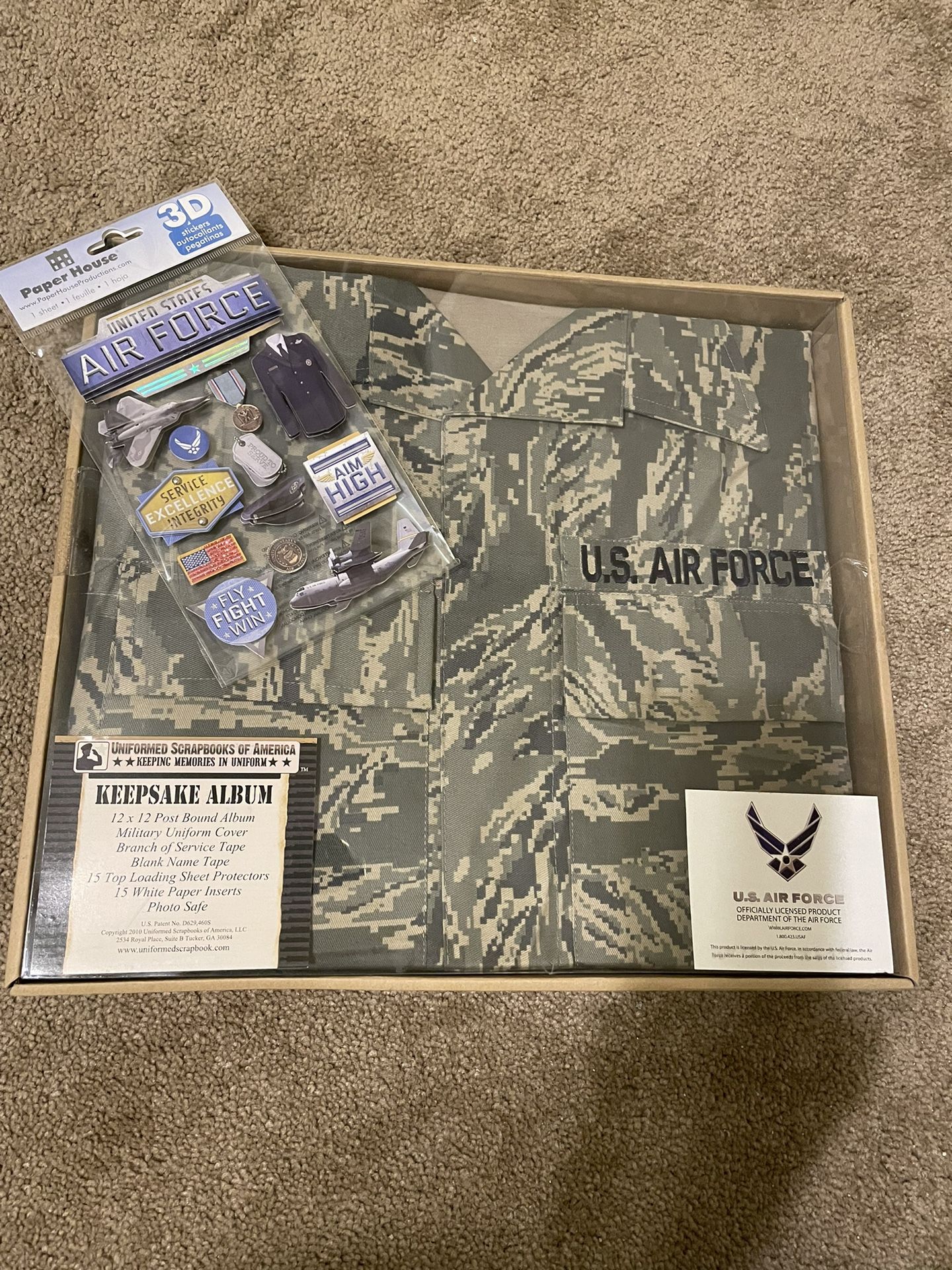 US Airforce Scrapbook And Stickers