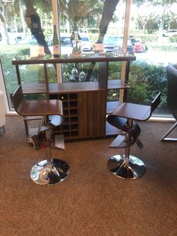 Delivery free new bar and bar stool available finance