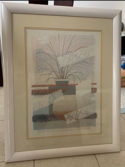 Two Large Abstract Wall Art Paintings