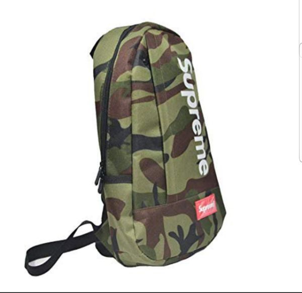 Sportula Supreme Sling Bag Shoulder Backpack Crossbody Purse for Hiking Camping (Black ...