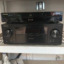 Pioneer Elite Home Entertainment Blue Ray And Pioneer Av Receiver