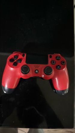 ps4 red and black controller