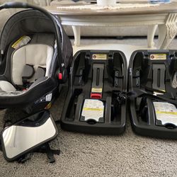 Graco Infant Car Seat with 2 bases 