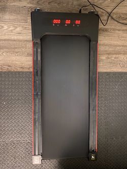 Indoor treadmill for standup desks