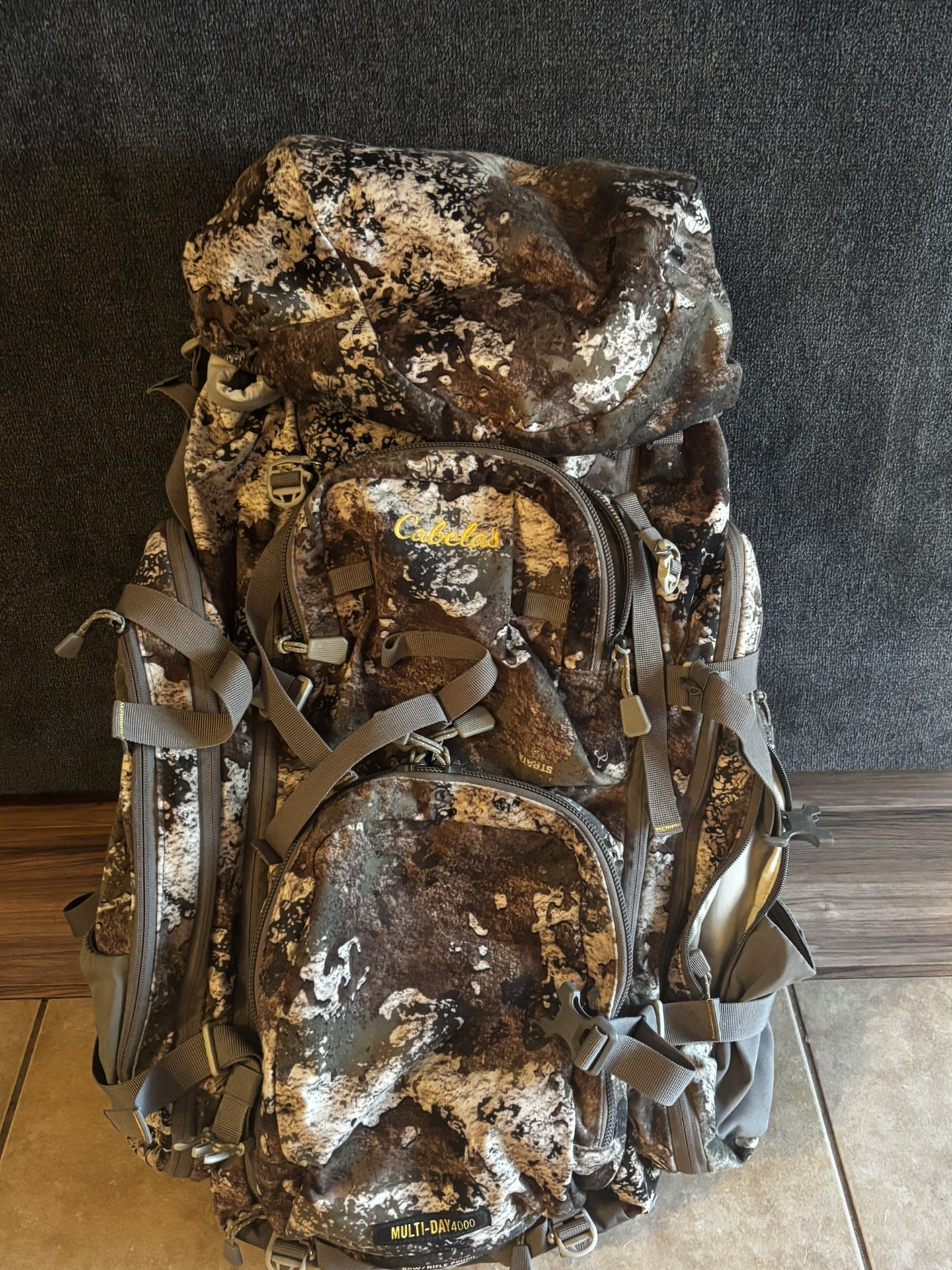 Cabelas multi day 2500-4000 cubic inch expandable hunting backpack