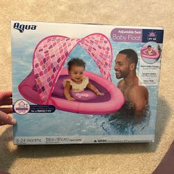 Aqua Adjustable Seat Baby Float W Canopy Brand New!!