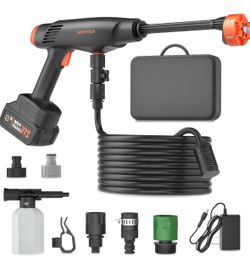 NEW Cordless Pressure Washer 1100 PSI – Battery, Foam Cannon & Accessories