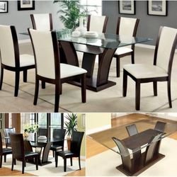 7 PIECE DINING SET BRAND NEW DELIVERED IN BOXES $775!!’ P!!!
