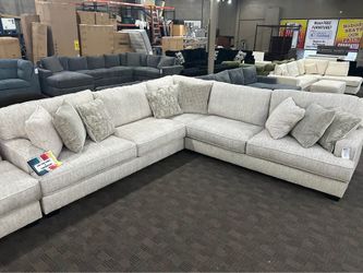 Extra large deep seated custom sectional