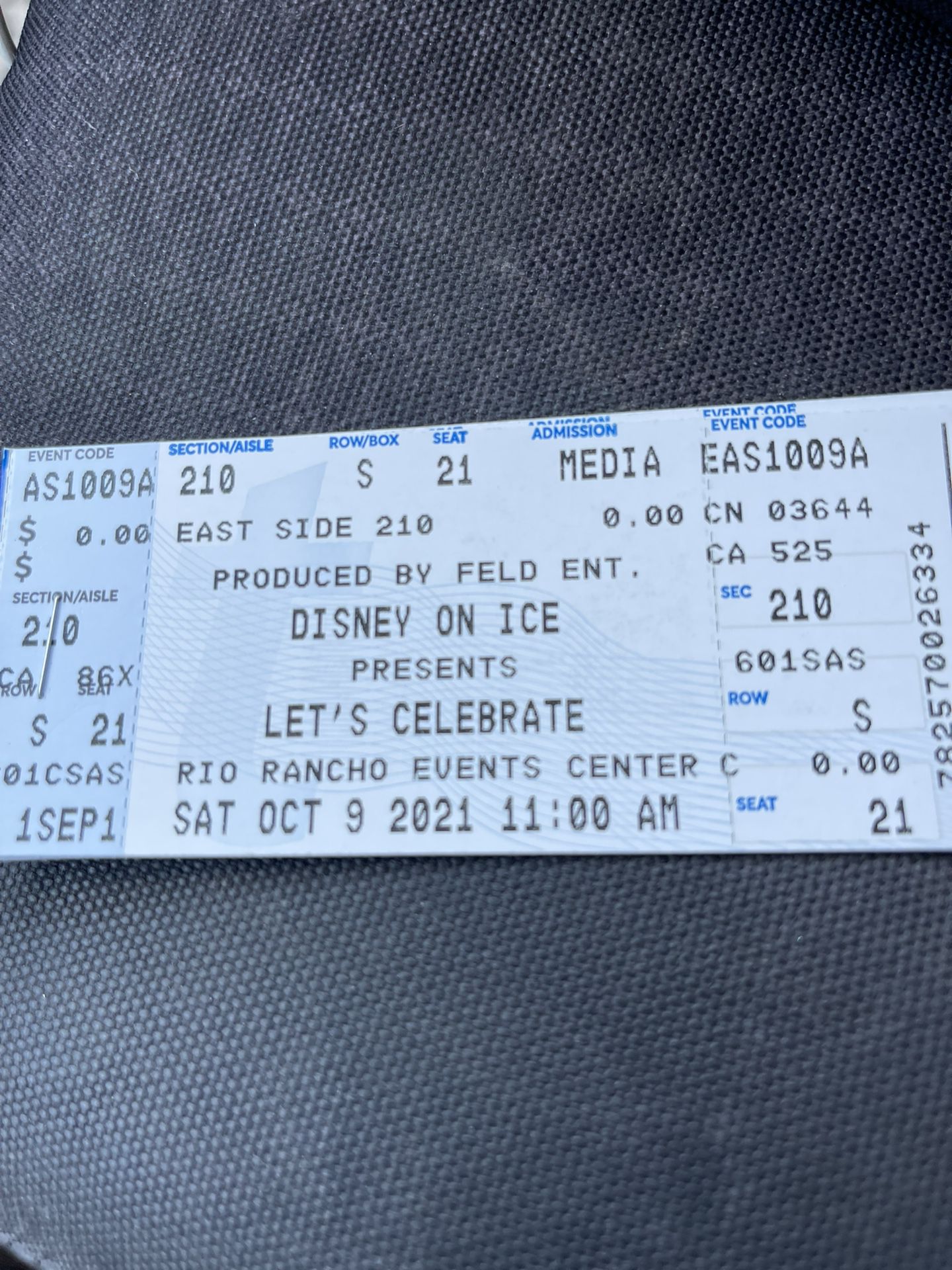 Disney On Ice Tickets 4 Tickets 