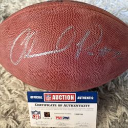 Orlando Pace Autographed Football With COA