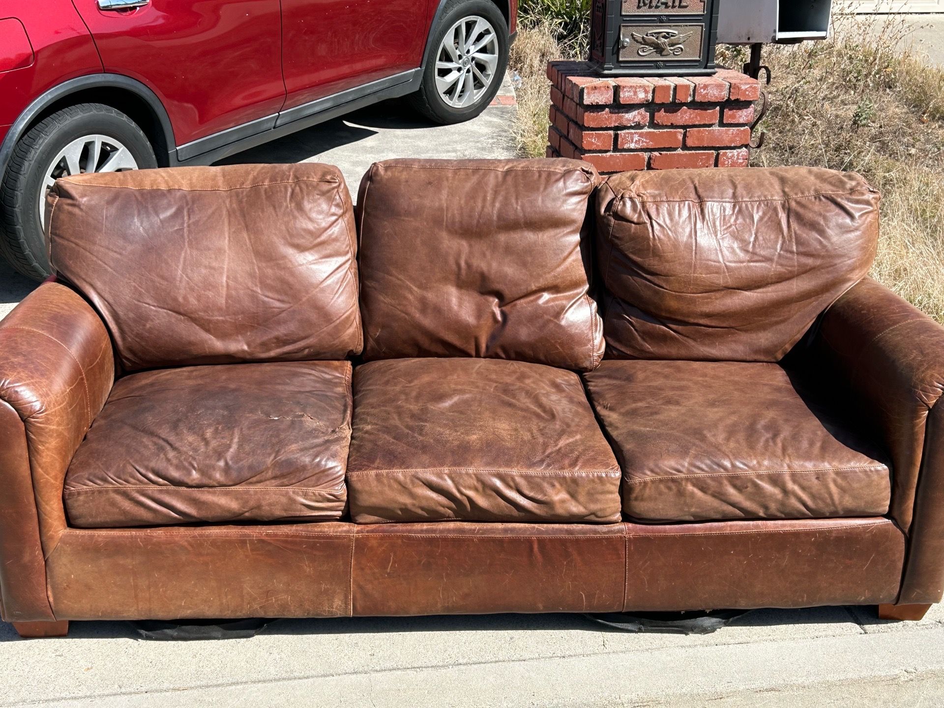 Leather couch