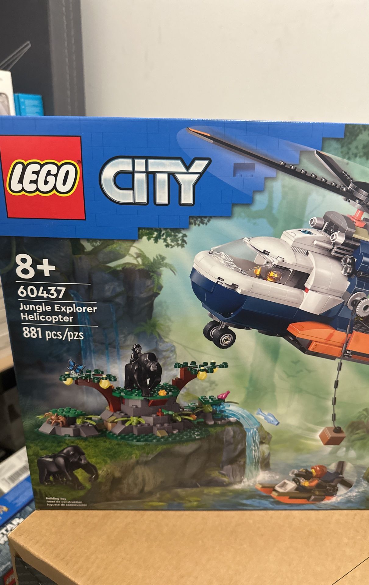 LEGO City Jungle Explorer Helicopter at Base Camp Building Toy 60437