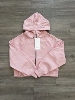 Pink Lulu Scuba zip up hoodie
