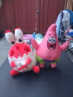 Patrick Star & Character Plush Toy Set bundle