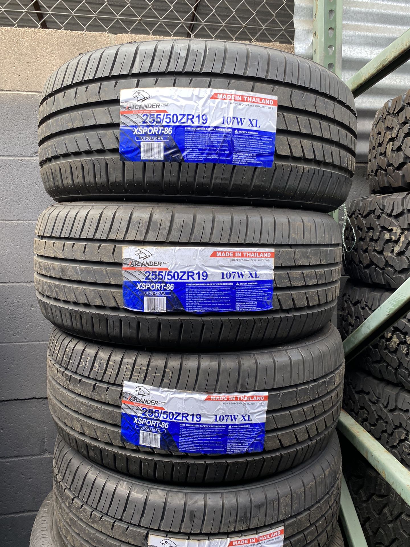255/50/19 Atlander Free Mount And Balance 