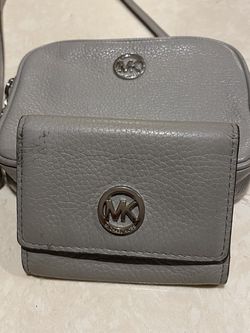 Michael Kors Small Gray Crossbody Purse With Wallet