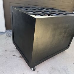 Black Wood Snack Cart