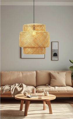 New Modern Rattan Lighting Fixture