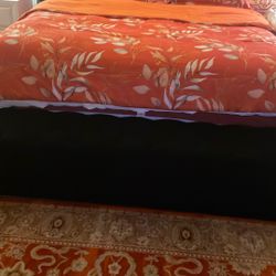 King size bedroom set with four side storage space two nightstand dresser with mirror only asking 750 negotiable