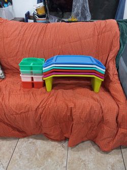 Kids Lap Table And Bins