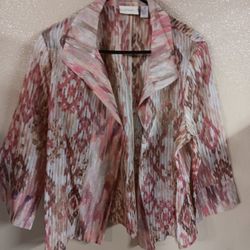 Chico's Size 3 Open Jacket 