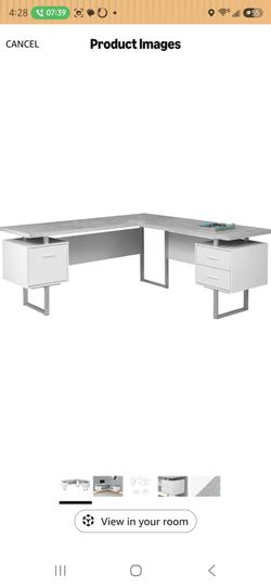Extra large L shaped desk - like new