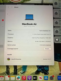 Apple MACBook Air 2020