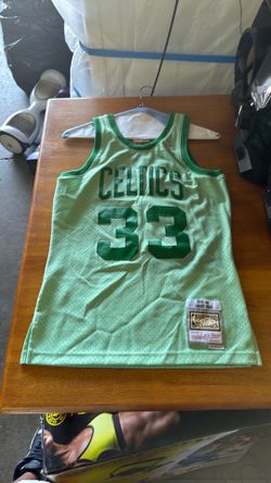 Boston Celtics Larry Bird Jersey size small and two framed cards
