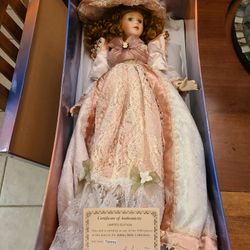Ashley Belle Porcelain Doll - 26 Inches Tall 