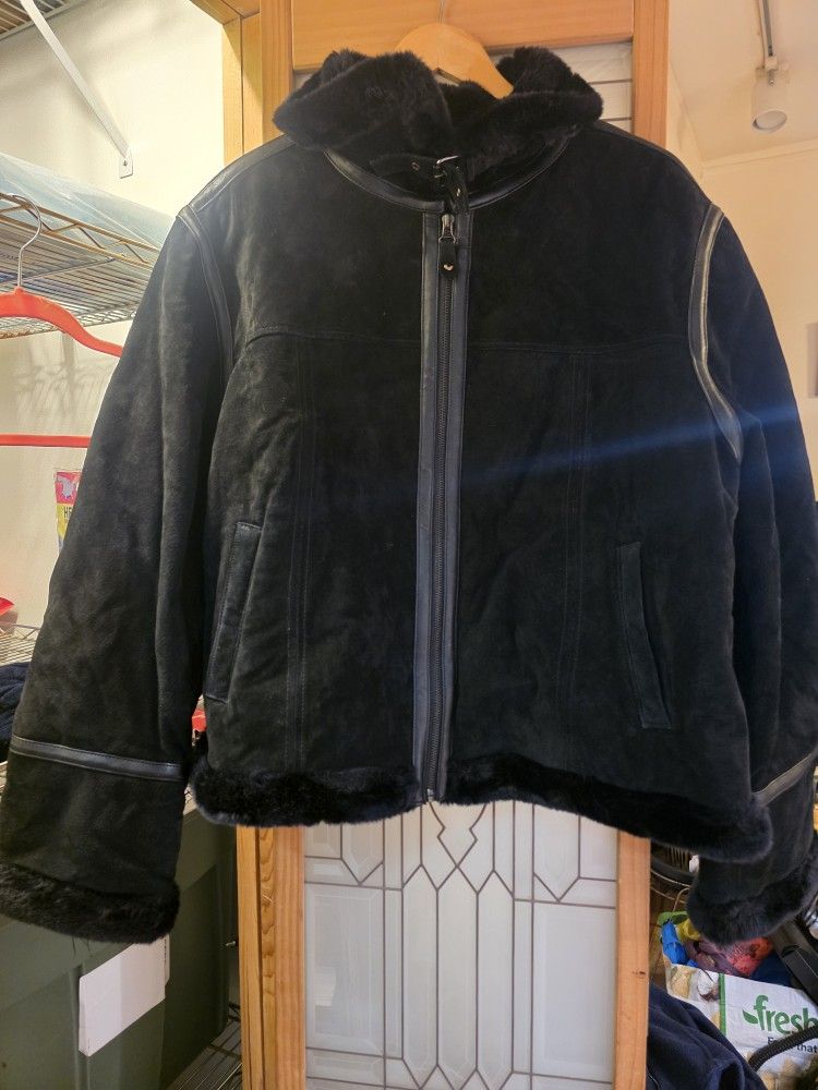 Leather Suede Jacket 3X New Leather Suede Jacket 3X