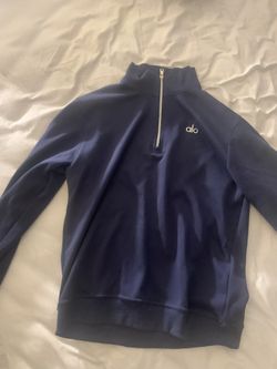 Alo Quarter Zip Navy