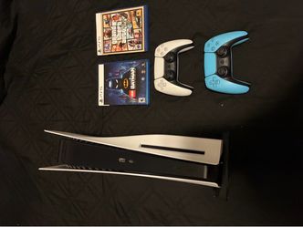 PS5 Bundle with 2 Controllers and 2 Games