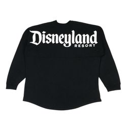 Disneyland Resort Long Sleeve Shirt XS Extra Small Spirit Jersey Black Disney