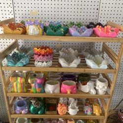 Handmade Planters ,pen holders Brush Holders And More 