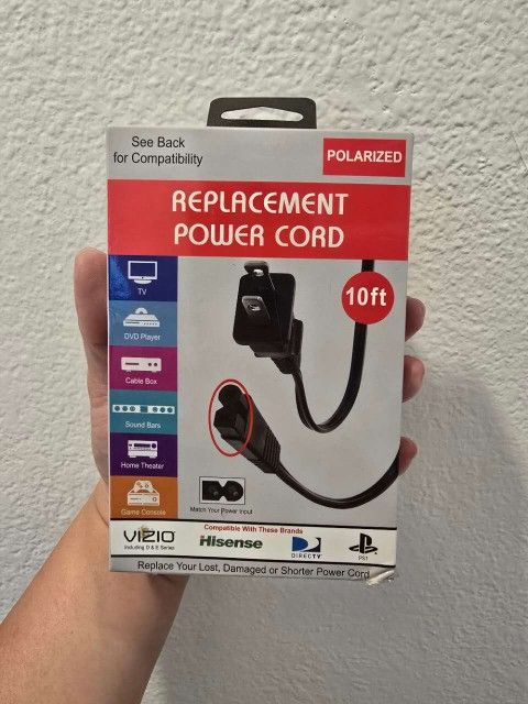 Replacement power cord