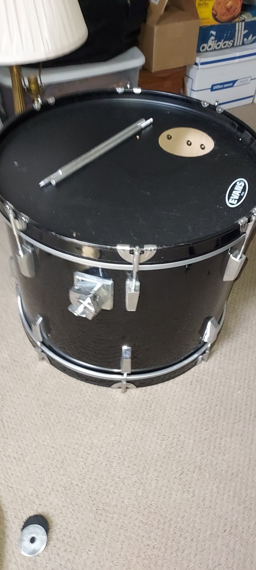 Bass Drum With Newish Heads, Footpedal To Go With It.