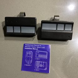 Garage Door Remote Controls (2)