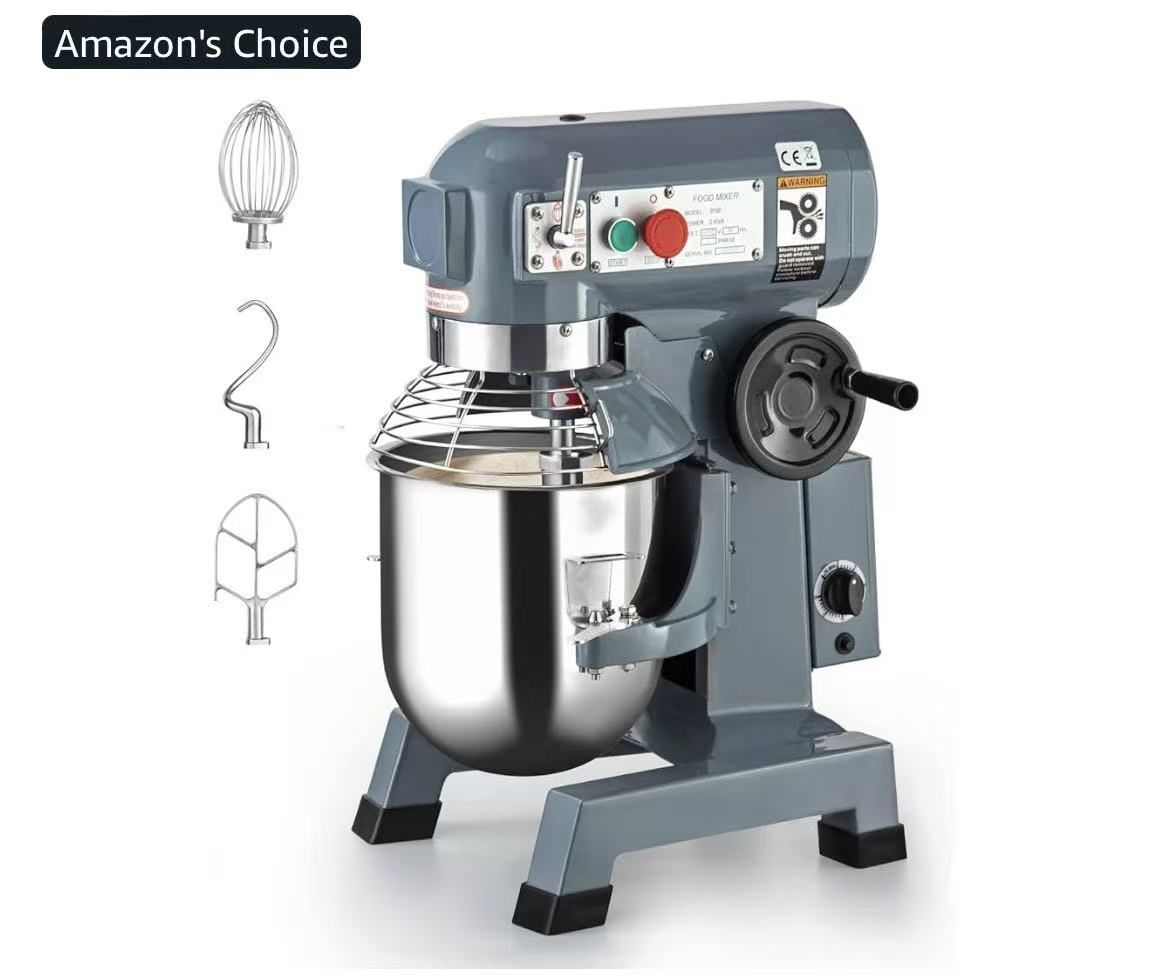 Commercial Food Mixer 15QT 600W 110V 3 Speeds Adjustable