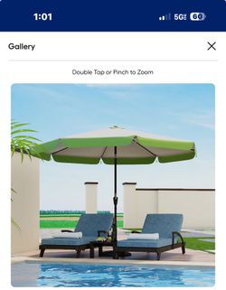 New in box MIDHAM 10-ft Iron Multiple colors/finishes Crank Garden Patio Umbrella, 510009-01