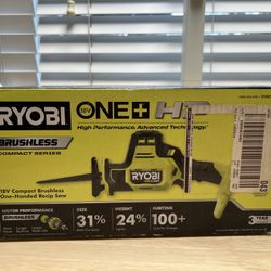 ONE+ HP 18V Brushless Cordless Compact One-Handed Reciprocating Saw Kit with Battery and Charger