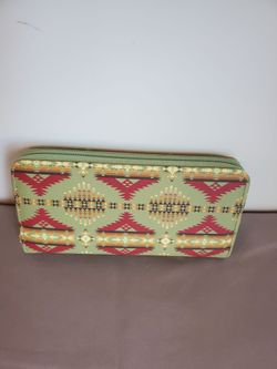 Green Aztec Wallet
