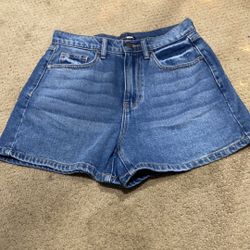 Jean High Waist Shorts